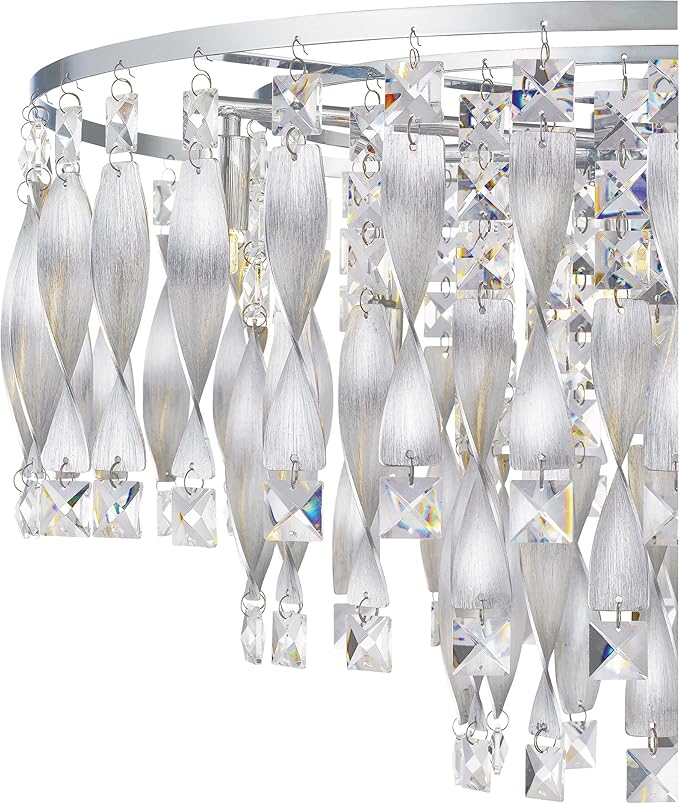 Quoizel PCTK2824C Twinkle Platinum Crystal Pendant Ceiling Light, 6-Light 240 Watts, Polished Chrome