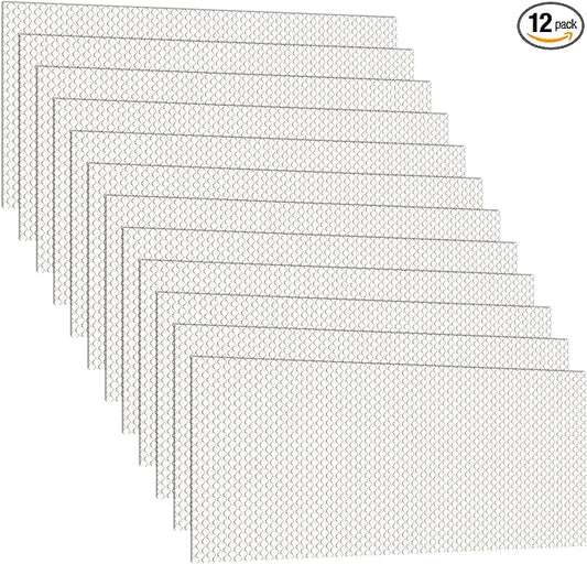 Pangda 12 Pack Replacement Fluorescent Light Covers Clear Acrylic Ceiling Lighting Panel Flat Sheet for Overhead Fixtures, 22.5 x 46.5 x 0.1 Inch