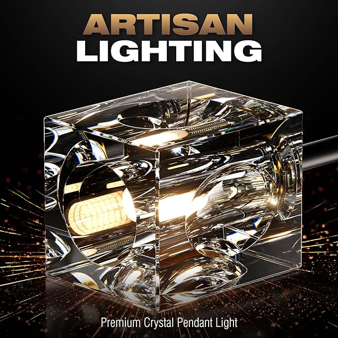Semi Flush Mount Ceiling Light Fixture,13-Lights Modern Crystal Light Fixture,Black and Gold Modern Crystal Chandelier,Sputnik Chandeliers for Dining Room Kitchen Island Bedroom Living Room