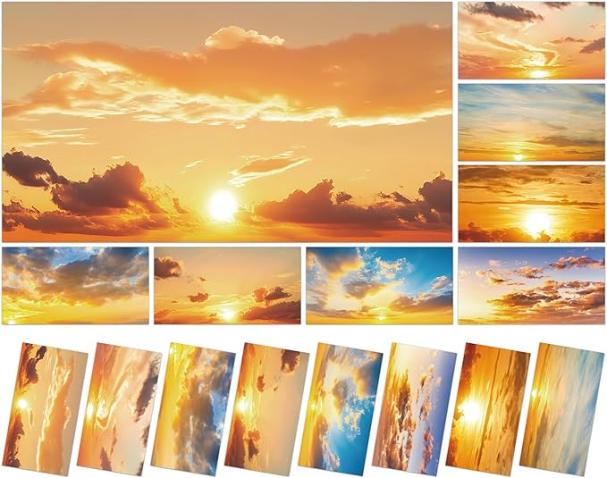 8 Pcs Fluorescent Light Covers with 80 Magnets Decorative for Classroom Ceiling Light 4 x 2 Feet Magnetic Light Covers Filter Easy Install for Office Hospitals & Home Drop Ceiling Supplies (Sunrise)