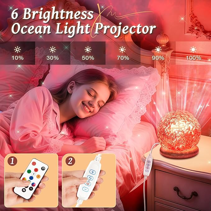 Northern Lights Projector Mood Lighting,18 Colors Aurora Light Projector for Bedroom,Dimmable Aura Light Projector/Ambient Lighting with Remote,Aesthetic Room Decor Gifts for Teen Girls Birthday Gift