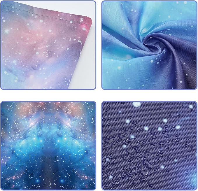 ANGSYLTH 2 x 2 Feet Fluorescent Light Covers - 4 Pcs Covers for Ceiling Lights, Magnetic Light Filters for Classroom, Office, Hospitals, Home (Galaxy)