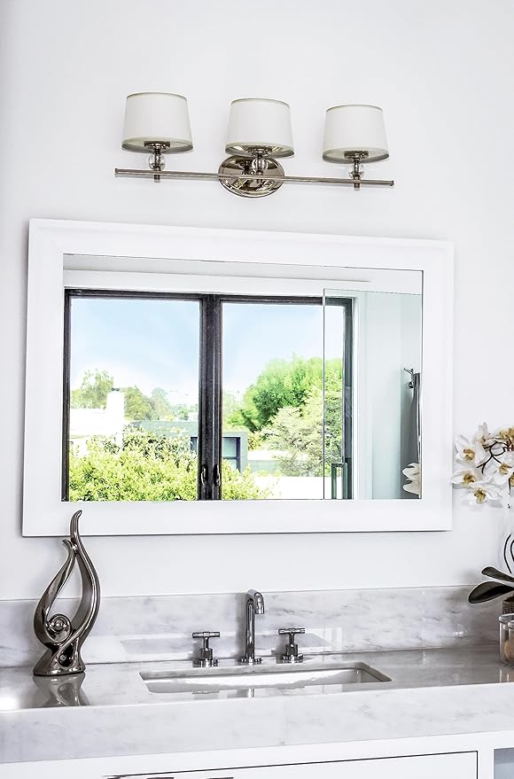 Maxim Lighting Rondo 2-Light Bath Vanity Light | Polished Nickel Finish | Transitional Indoor Light Fixture | Ideal for Bathrooms & Powder Rooms | Dimmable Damp Rated | 12762WTPN