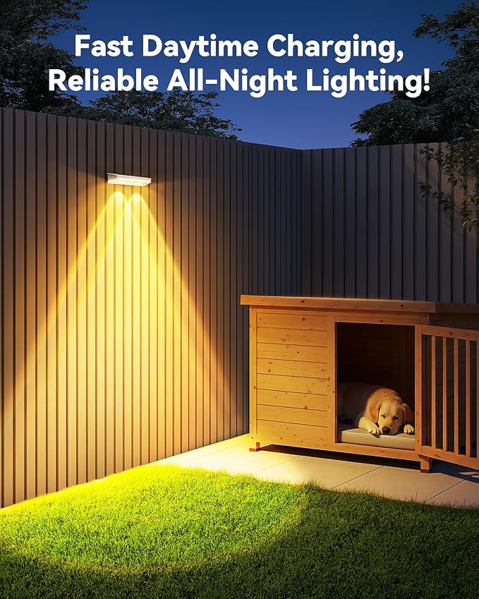 Fence Lights Solar Powered 20 Pack, 7 Fixed Colors & Color Changing Solar Fence Lights Outdoor, IP65 Waterproof Backyard Decoration for Patio, Deck, Pool, Step
