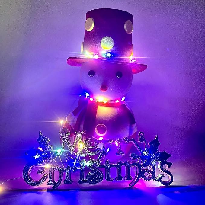 4-Pack 50 LED Fairy Lights Battery Operated with Timer, 16FT Starry String Lights Outdoor Indoor Mini Cuttable Lights Waterproof for Bedroom Wedding Birthday Christmas Parties (Warm White&Multi Color)