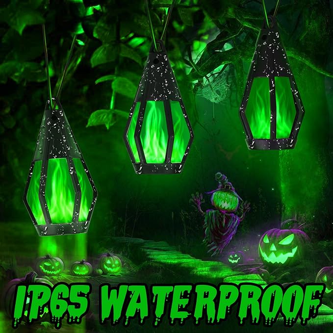 Solar String Lights for Outside, 33Ft Solar Patio Lights with 15 Flickering Flame Light Bulbs, Waterproof Green Solar Powered Outdoor Lights for Garden Yard Patio Gazebo Bistro Cafe Porch Party Decor