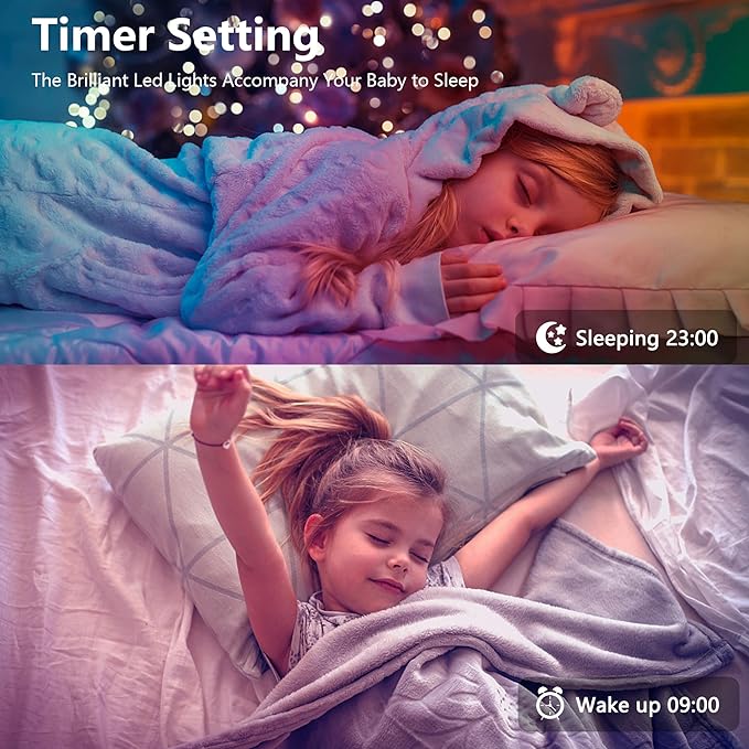 NBBUFF LED Lights for Bedroom 100FT, RGB LED Strip Lights Music Sync, DIY Color Changing LED Light Strip with Remote & App Controll, Led Lights for Room Decor Tape Lights Ambiant Lighting (1 Roll)