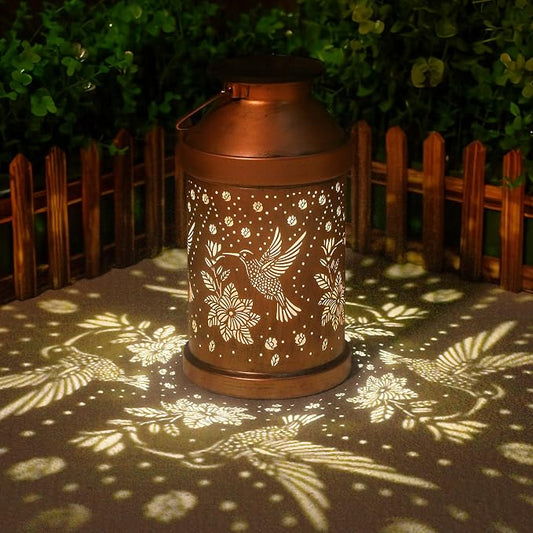 Eandisom Solar Lanterns Hummingbirds Gifts for Women Mom Grandma