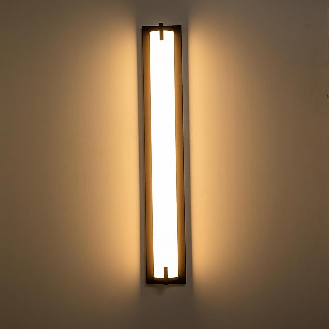 LED Vanity Light Bar, 29.75 in. Dimmable Bathroom Light Fixture Over Mirror, 24W Bathroom Wall Sconce Vanity Lighting, Oil Rubbed Bronze Bath Wall Lamp, Warm White 3000K, ETL Listed