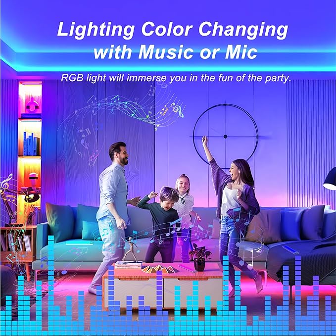 LEPOTEC 1 Pcs RGB LED Wall Lights,Wall Sconces Lamp with App Remote Control,Gaming Light Bar,Under Cabinet Lighting with Music Sync,Rechargeable Battery Operated Night Closet Light for Living Room