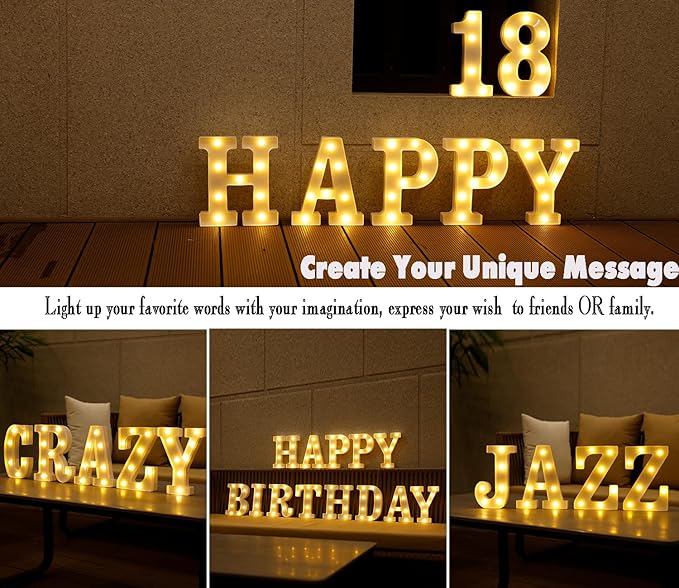 DyingSwan LED Marquee Numbers, Small Light Up Numbers for Party, 8.58 Inch Battery Powered Lighted Number for Birthday, Night Light, Table or Home Decor (Number 1)