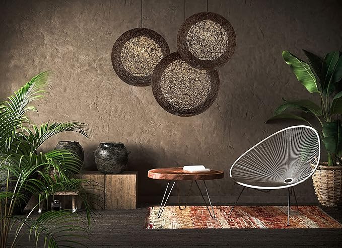 Maxim Bali-One Light Chandelier-19 Inches Wide by 19 inches high-Chocolate/White Finish -Traditional Installation