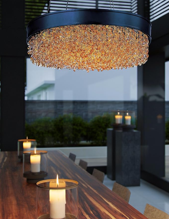 Maxim Lighting Maxim 16-Light Pendant Light | Collection Bronze Finish | Transitional Indoor Light Fixture | Ideal for Kitchen Islands & Dining Rooms | Home Decor Ceiling Fixture | 39655SHBZ