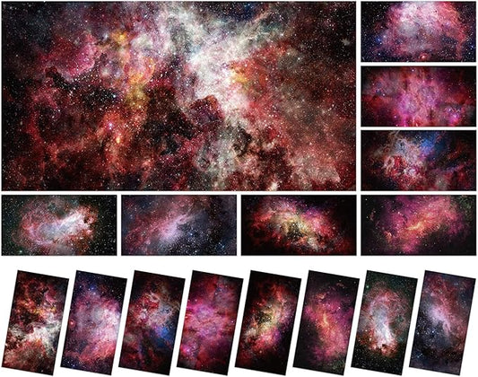 Wiooffen 8 Pcs Fluorescent Light Covers with 80 Magnets Decorative for Classroom Ceiling Light 4x2 Feet Magnetic Filter Easy Install for Office Hospitals & Home Drop Ceiling Supplies(Starry Night)