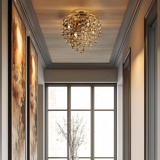 Minka Lavery 3965-732 Ashgrove 6 Light 21" Wide Semi-Flush Ceiling Fixture - Legacy Brass