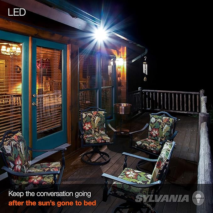 Sylvania Flood BR30 LED Light Bulb, 100W = 15.5W, Dimmable, 10 Year, 1450 Lumens, 5000K, Daylight - 6 Pack (41256)
