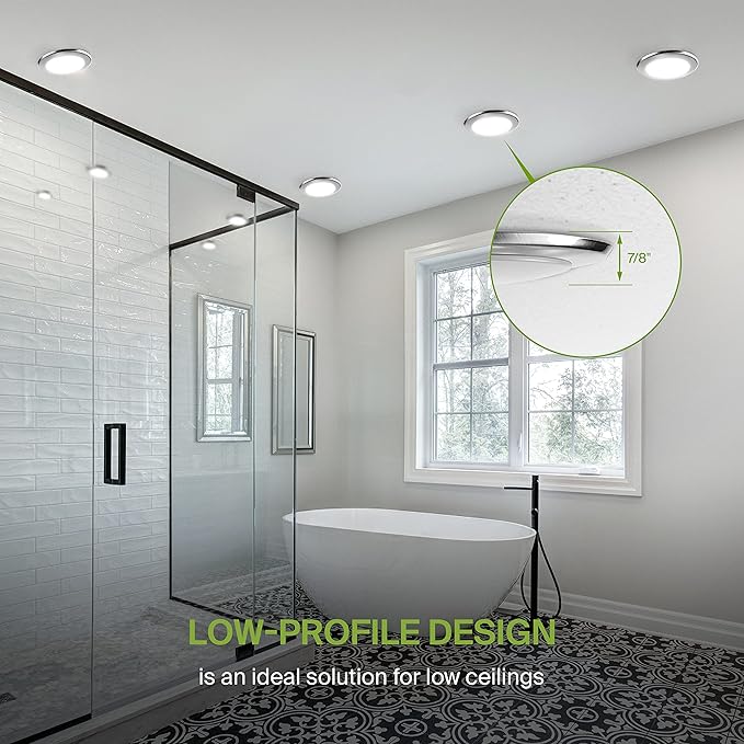 ASD 6 Pack LED Disk Lights 4 Inch, 10W 5CCT 2700K-5000K 685LM CRI90+, Dimmable Flush Mount Ceiling Light Fixture, Low Profile Surface Mount Disc, Junction Box or Recessed Can Install, UL