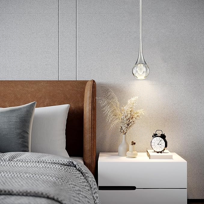 1-Pendant Lights Kitchen Island, Silver Globe Crystal Ceiling Hanging Light Fxitures, LED Raindrop Light Fixtures Metal Rod Ceiling Glass Pendant Lighting for Kitchen Island Dining Room Bar