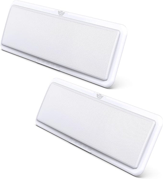 Leisure LED RV LED Ceiling Light Fixture 20" x 6.5" -1450 Lumen with Touch Dimmer Switch Interior Lighting for Car/RV/Trailer/Camper/Boat DC 12V Natural White 4000-4500K (2-PACK)