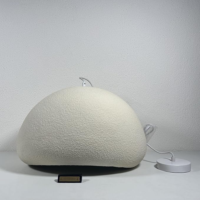 Scandinavian Pendant Lights Kitchen Island Beige White Concrete Cement Look Pendant Light Dome Hanging Lamp Wabi Sabi Chandelier - Medium