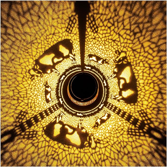 EZTZEN Cow Solar Lanterns Outdoor Waterproof Hanging Solar Lights Cow Gifts for Women Men Metal Decorative LED Cow Lanterns for Garden Decor,Yard,Patio,Lawn,Tabletop,Pathway,Landscape, Brown