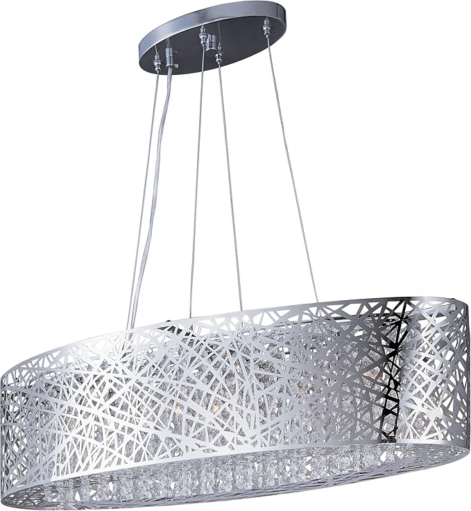 ET2 Inca-9 Light Pendant in Contemporary style-12 Inches Wide by 10 inches high-Polished Chrome Finish-Xenon Lamping Type