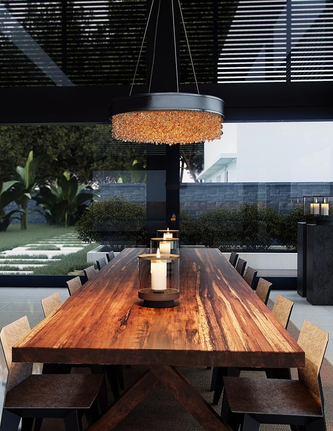 Maxim Lighting Maxim 16-Light Pendant Light | Collection Bronze Finish | Transitional Indoor Light Fixture | Ideal for Kitchen Islands & Dining Rooms | Home Decor Ceiling Fixture | 39655SHBZ