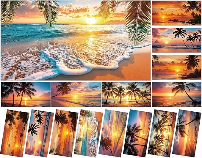 8 Pcs Fluorescent Light Covers with 80 Magnets Decorative for Classroom Ceiling Lights 4 x 2 Feet Magnetic Light Covers Filter Easy Install for Office Hospital & Home Drop Ceiling Supplies (Sea Wave)