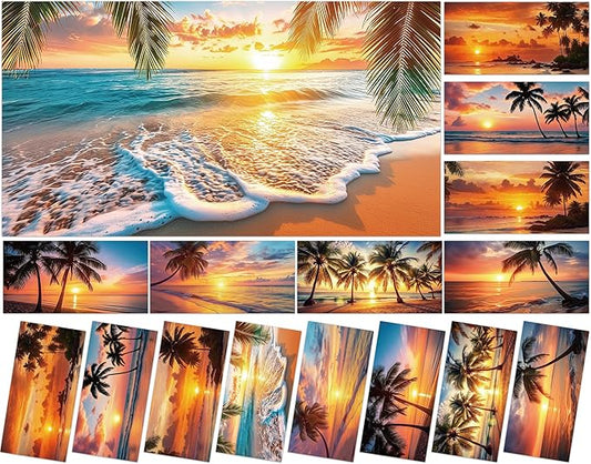 8 Pcs Fluorescent Light Covers with 80 Magnets Decorative for Classroom Ceiling Lights 4 x 2 Feet Magnetic Light Covers Filter Easy Install for Office Hospital & Home Drop Ceiling Supplies (Sea Wave)