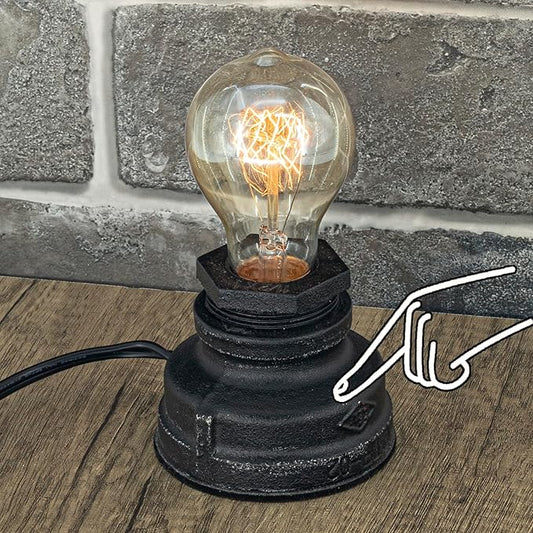 Touch Control Table Lamp Vintage Desklamp Small Industrial Touch-Light Bedside Dimmable Nightstand-Lamp Steampunk AccentLight Edison Lamp Base Antique Night Light for Living Room Bedroom
