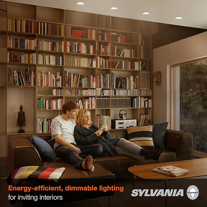 Sylvania BR30 LED Flood Light Bulb, 100W = 17W, Dimmable, 10 Year, Medium Base, 1450 Lumens, 2700K, Soft White - 4 Pack (40070)