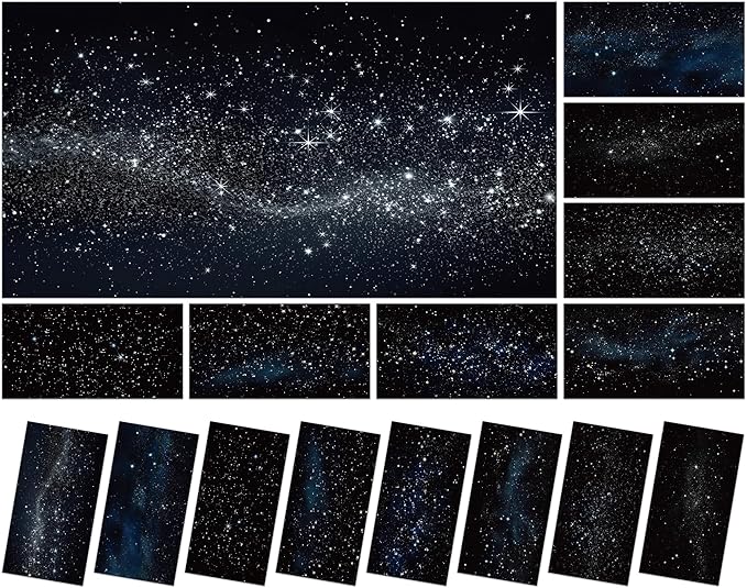 8 Pcs Fluorescent Light Covers with 80 Magnets Decorative for Classroom Ceiling Light 4 x 2 Feet Magnetic Light Covers Filter Easy Install for Office Hospitals & Home Drop Ceiling Supplies (Star)