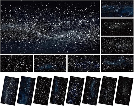 8 Pcs Fluorescent Light Covers with 80 Magnets Decorative for Classroom Ceiling Light 4 x 2 Feet Magnetic Light Covers Filter Easy Install for Office Hospitals & Home Drop Ceiling Supplies (Star)