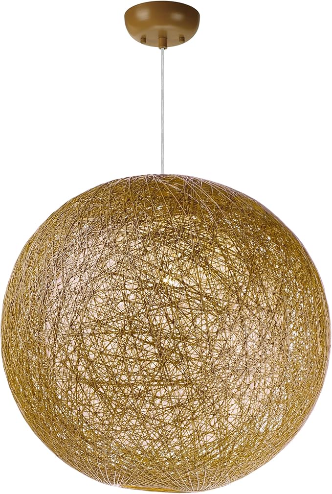 Maxim Bali-One Light Chandelier-19 Inches Wide by 19 inches high-Natural/White Finish -Traditional Installation