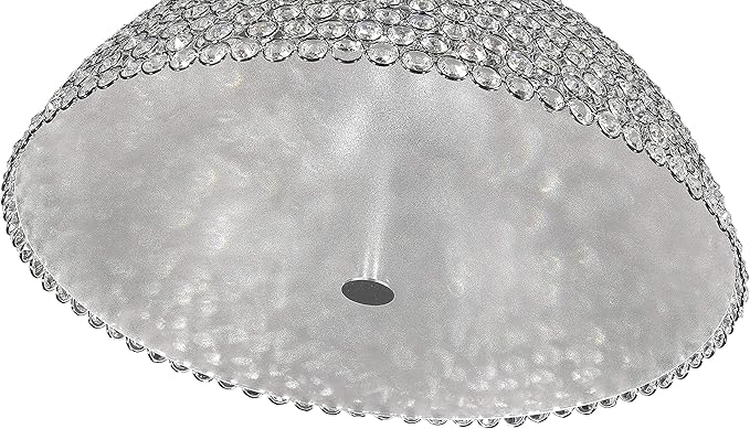 Decor Therapy CH1936 Lyla Dome Pendant Light, Chrome and Clear