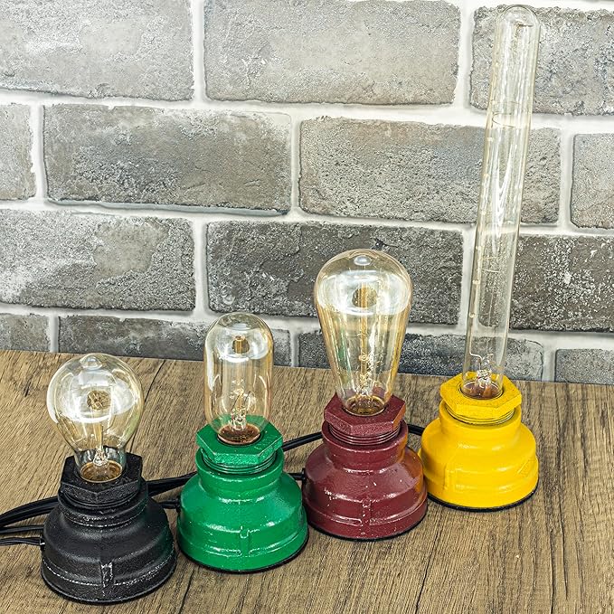 Touch Control Table Lamp Vintage Desklamp Small Industrial Touch Light Bedside Dimmable Nightstand-Lamp Steampunk AccentLight Edison Lamp Base Antique NightLight for Living Room Bedroom