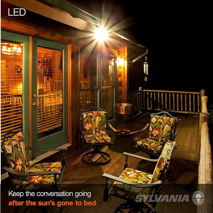 Sylvania LED Flood BR30 Light Bulb, 100W Equivalent Efficient 17W, Dimmable 2700K, Soft White - 2 Pack (40288)
