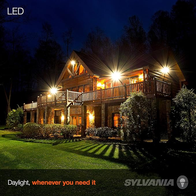 Sylvania Flood BR30 LED Light Bulb, 100W = 15.5W, Dimmable, 10 Year, 1450 Lumens, 2700K, Soft White - 6 Pack (41255)