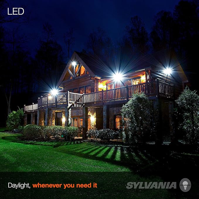 Sylvania Flood BR30 LED Light Bulb, 100W = 15.5W, Dimmable, 10 Year, 1450 Lumens, 5000K, Daylight - 6 Pack (41256)